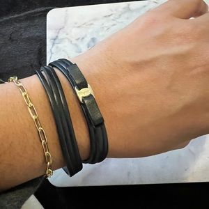Salvatore Ferragamo leather bracelet